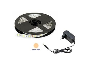 0613310738725 - Housecurity - smd 3528 300 led streifen 5 meter streifen spule ip 65 warm plus stromversorgung 2A