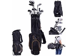 0615200231002 - Costway - Golftasche 9 inch Golfbag Pencil Bag Profi-Reisebag Staenderbag mit Kopfteil und Tragegurt