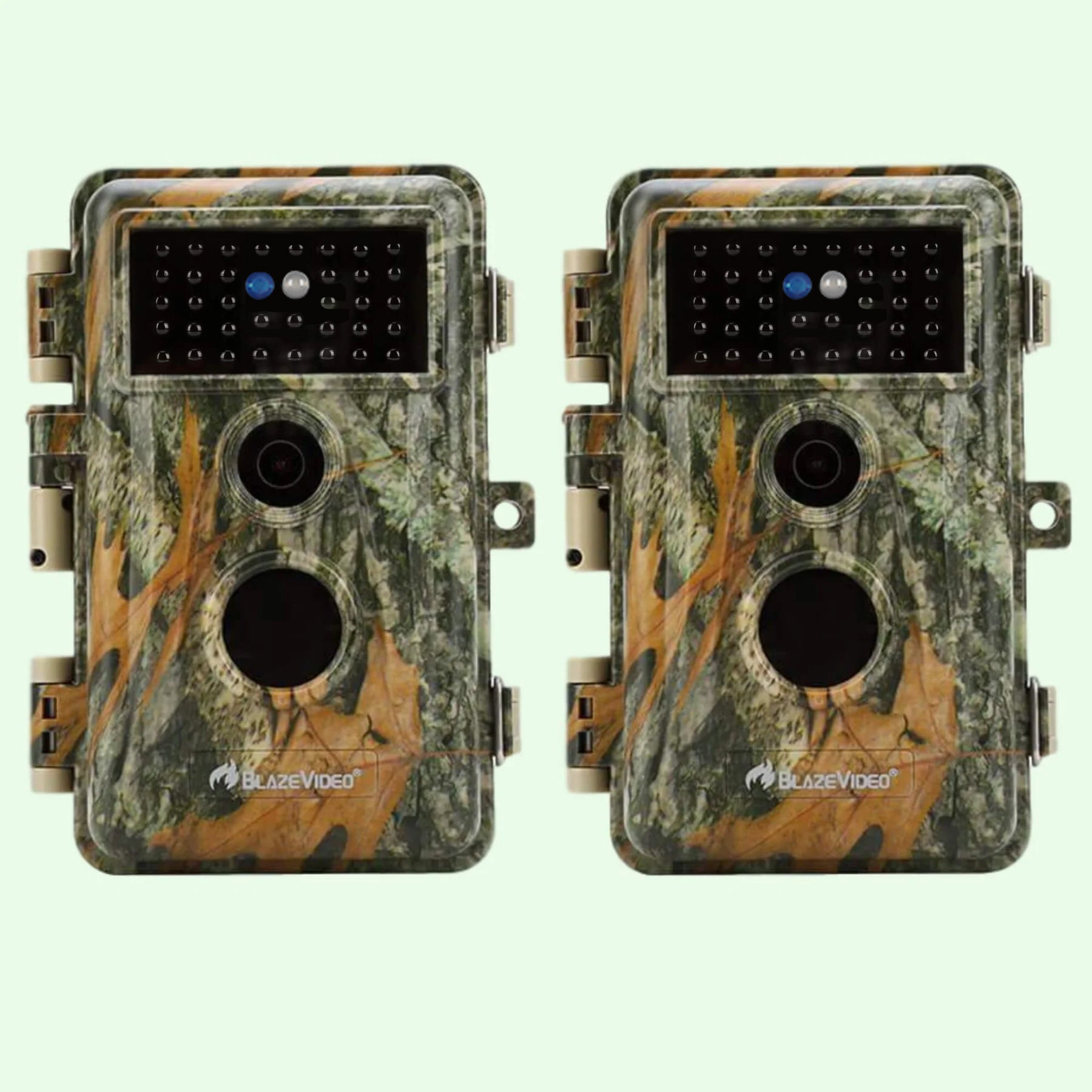 0617737631041 - 2-tlg Wildtierkamera Jagd 32MP 1296p mit Bewegungsmelder Nachtsicht Maximale Entfernung bis 75Füße 03s Trigger Geschwindigkeit  IP66 Wasserdichter| A252