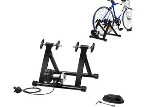 0617748479540 - Roller Trainer Fahrradtrainer mit 8 Widerstandsstufen indoor Stahl