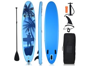 0617748483745 - Sup Board 297x75 cm aufblasbar Stand up Board Stand up Paddling Board Paddelboard inkl Rucksack Pumpe Sicherheitsleine Reparaturset Paddel