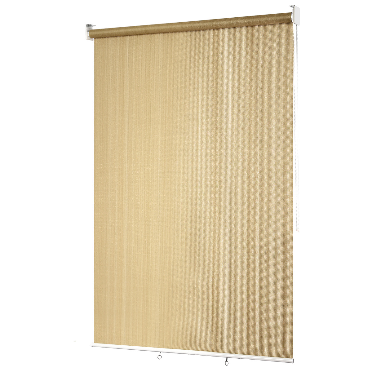 0617748484735 - Costway - 121X181cm Verdunkelungsrollo mit Kettenzug Sonnenschutz Abdunkelungsrollo Thermorolle  Sichtsschutz Kälteschutz für Verandas Terrassen