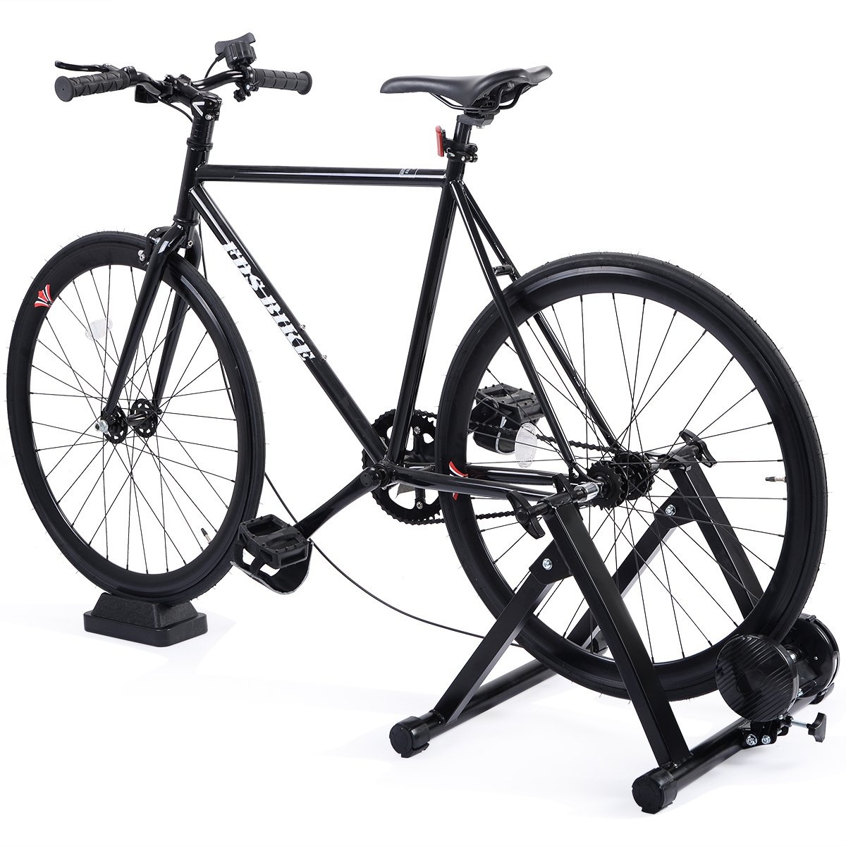 0617748488801 - Rollentrainer aus Stahl Cycletrainer klappbar Fahrrad Heimtrainer fuer Indoor Fahrradtraining Fahrradtrainer bis zu 150 KG belastbar