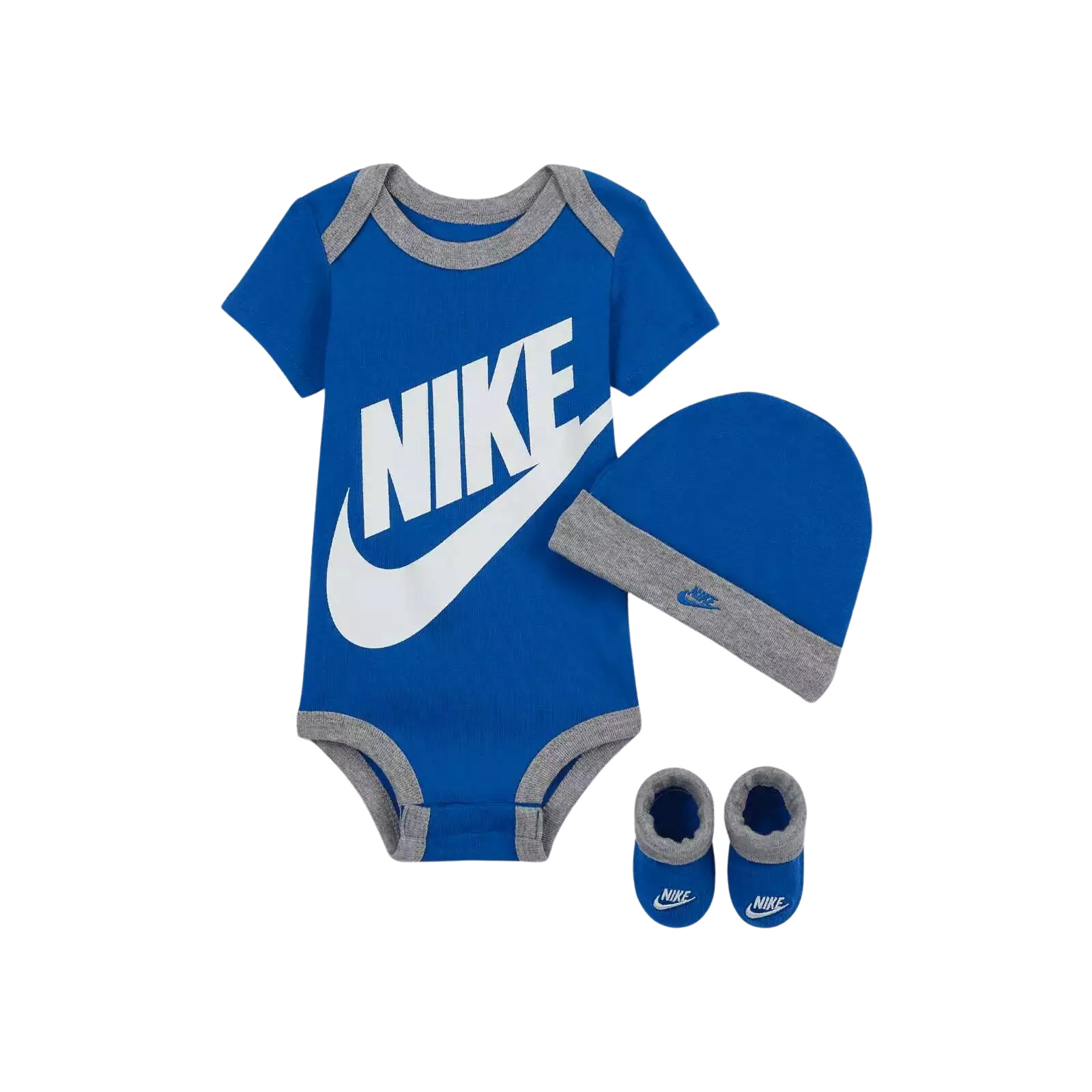 0617845085736 - Ensemble body+chaussettes+bonnet avec logo bébé garçon Futura