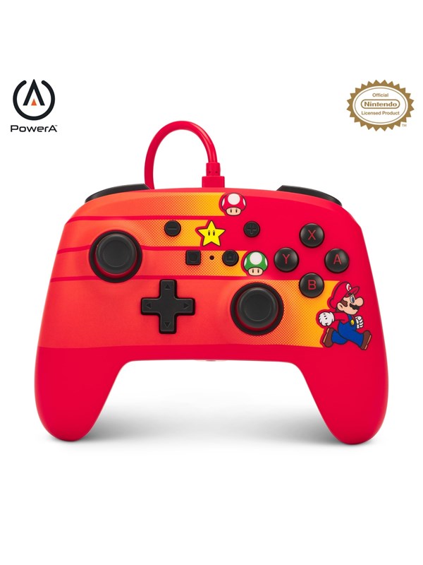 0617885028557 - Enhanced Wired Controller for Nintendo Switch - Speedster Mario - Controller - Nintendo Switch