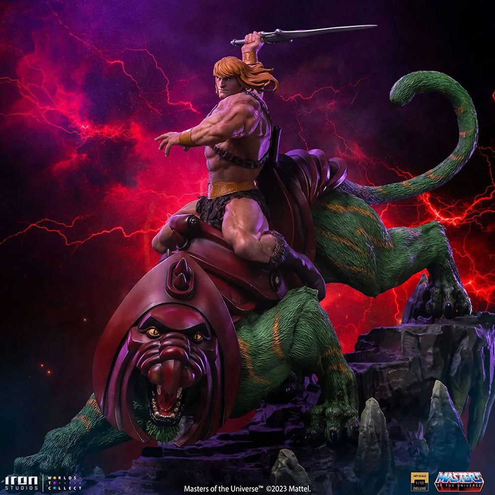0618231954957 - Masters of the Universe - He-man and Battle Cat - Deluxe Art Scale Statue 1 10