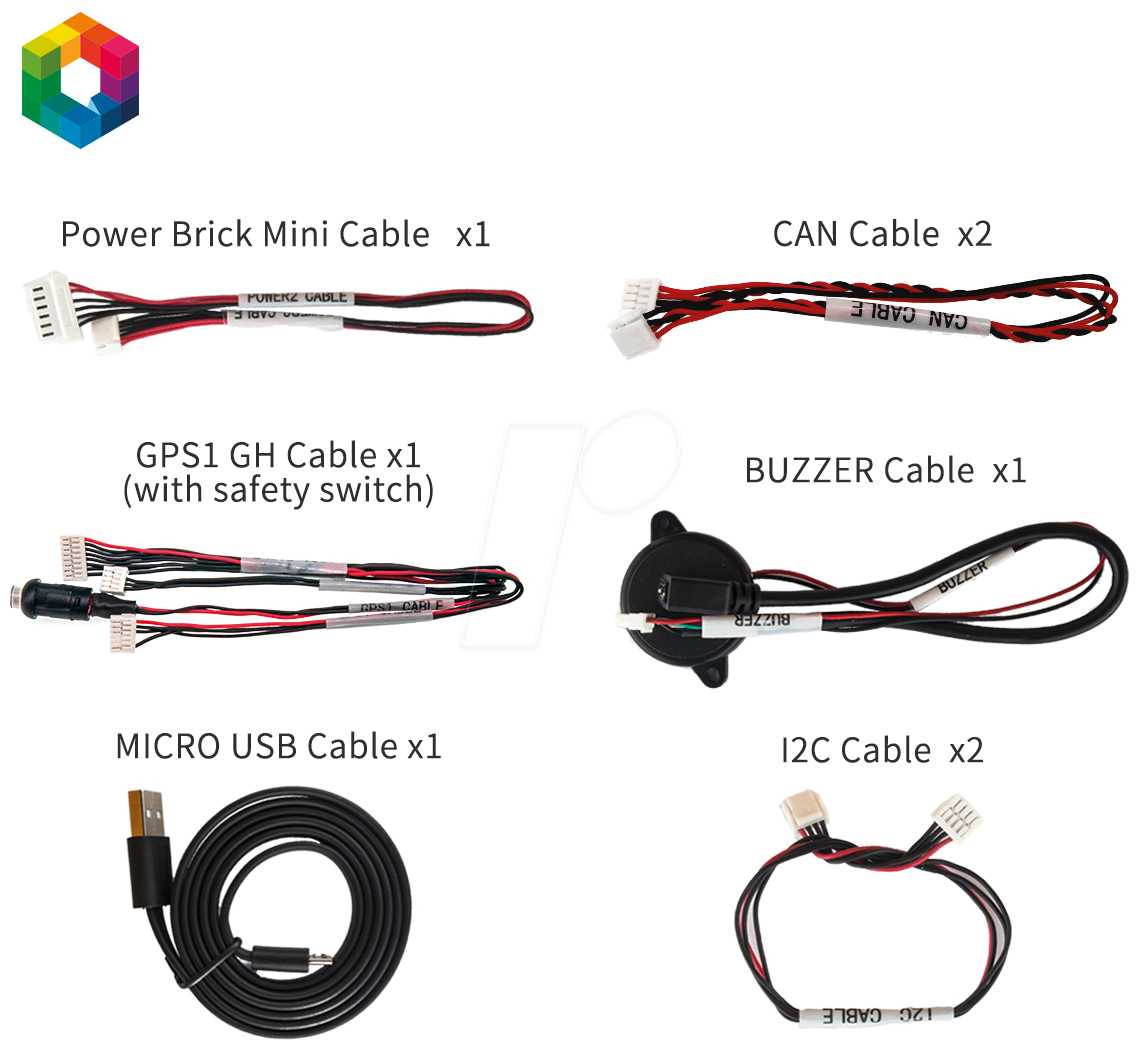 0618455049965 - PH CABLE SET V2 - Cube   Pixhawk Kabelset