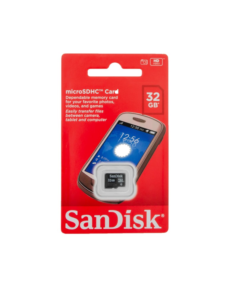 0619659061647 - Micro-SD Card 32GB sdhc Class 2 2MBs ohne Adapter (SDSDQM-032G-B35) - Sandisk