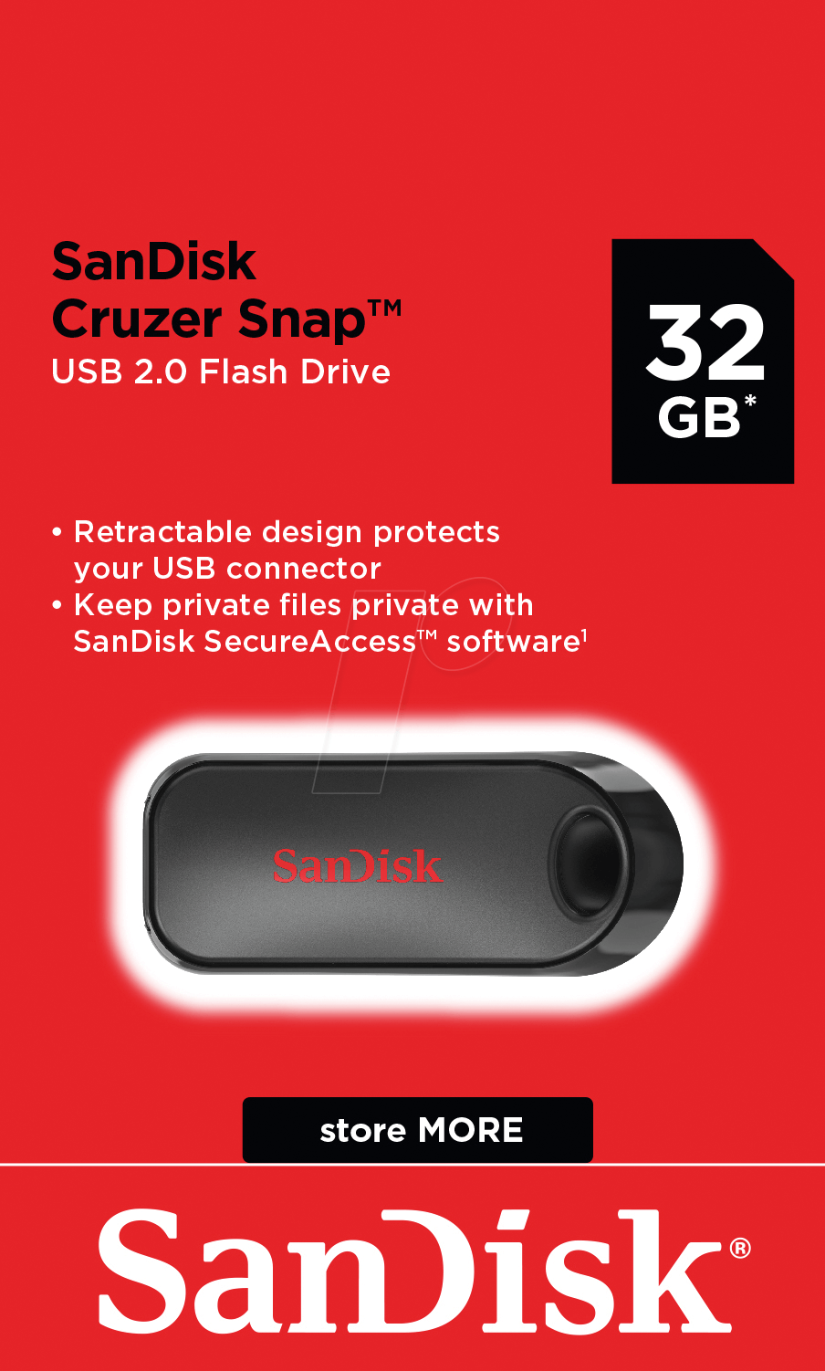 0619659172749 - SanDisk Cruzer Snap - USB-Flash-Laufwerk - 32 GB - USB 20