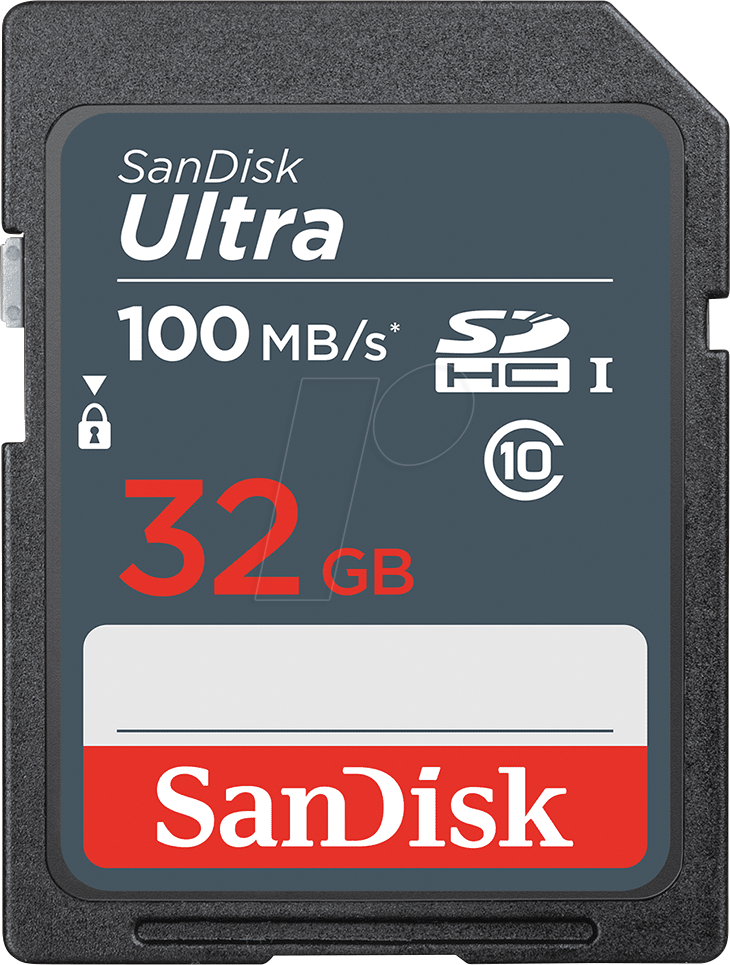 0619659185275 - SanDisk Ultra - Flash-Speicherkarte - 32 GB - UHS Class 1   Class10 - SDHC UHS-I