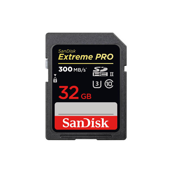 0619659186586 - SanDisk Extreme Pro 32 GB SDHC UHS-II-Speicherkarte bis 300 MB s