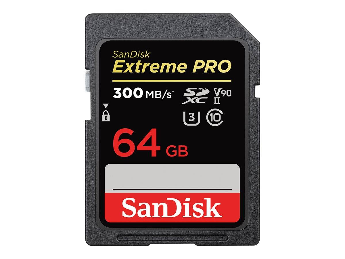 0619659186616 - Speicherkarte Extreme PRO SDSDXDK-064G-GN4IN SDHC V90 bis 300 MB s 64 GB 0619659186616 Sandisk