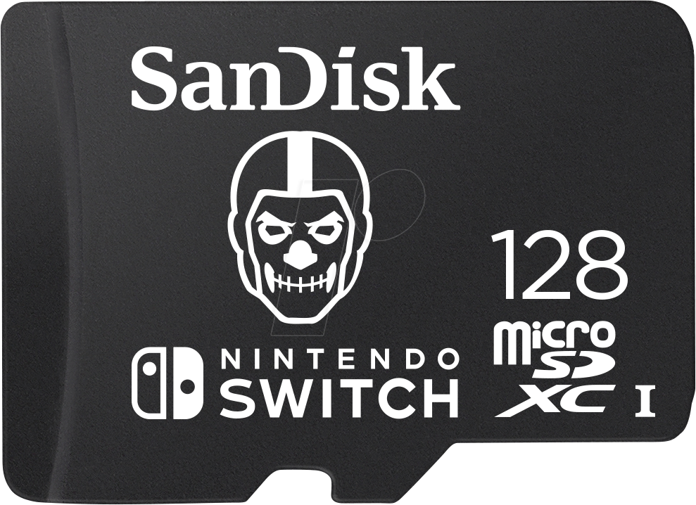 0619659199739 - SanDisk microSDXC Extr 128GB (U3 UHS-I CL10 R100 W60) Fortnite Skull Trooper microSDXC-Karte 128 GB UHS-I