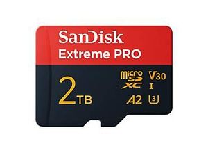 0619659209032 - SanDisk Extreme Pro - Flash-Speicherkarte (SD-Adapter inbegriffen) - 2 TB - A2   Video Class V30   UHS-I U3 - microSDXC UHS-I