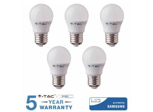 0619660095914 - V-tac - led glühbirne E27 55 watt w glühbirne natürliches kaltes warmes licht 5 stück