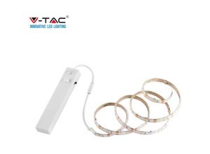 0619660096232 - Vtac - v-tac pir-bewegungssensor Batteriebetriebenes LED-Lichtband für warme Schränke