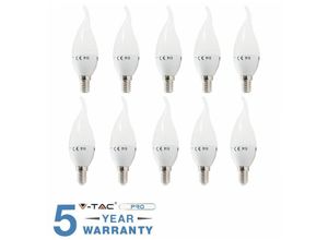 0619793863077 - Vtac - 10 LED-Glühbirnen E14 flame 4W 30 w v-tac bulb bulb LAMP-Cool