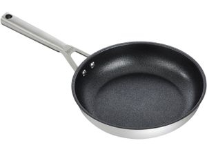 0622356294751 - Bratpfanne NINJA ZEROSTICK Edelstahl-Pfanne C600DE silber (silberfarben) H88cm L454cm Ø24cm Pfannen Edelstahl mit Aluminiumbeschichtung für Braten bei hohen Temperaturen