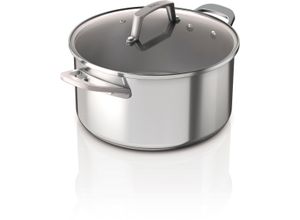 0622356294799 - Kochtopf NINJA Suppentopf aus Edelstahl C602DE silber (edelstahlfarben) H1540cm Ø18cm Töpfe Edelstahl mit Aluminiumbeschichtung für gleichmäßiges Erhitzen