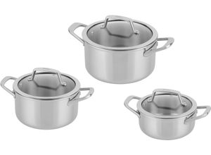 0622356295970 - Topf-Set NINJA EverClad 3-teiliges Set aus Edelstahl C93000DE silber (edelstahlfarben) Töpfe Entwickelt für den Einsatz unter schwierigsten Kochbedingungen 0622356295970 - Topf-Set NINJA EverClad 3-teiliges Set aus Edelstahl C93000DE silber (edelstahlfarben) Töpfe Entwickelt für den Einsatz unter schwierigsten Kochbedingungen