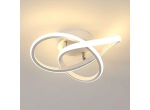 0623812732695 - Comely - Moderne led -Deckenleuchte kreatives Design in Aluminium -Kronleuchterlampe für Küchen Wohnzimmer Esszimmer (Weiß 30W heißes weißes Licht