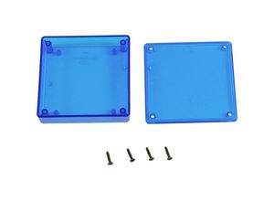 0623980532417 - 1551XTBU Universal-Gehäuse 80 x 80 x 20 abs Blau (transparent) 1 St - Electronics