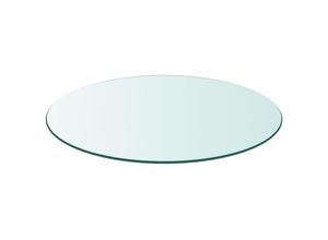 0626386380972 - Hommoo Tischplatte aus gehärtetem Glas rund 800 mm VD09944