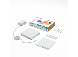 0628110858627 - Canvas Starter Kit – Smart Lighting – 4 quadratische LED-Panels – Siri- Google- Alexa-kompatibel - Nanoleaf