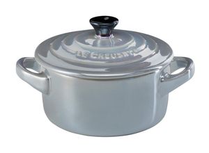 0630870256964 - LE CREUSET Mini-Cocotte Perlgrau Metallic METALLICS