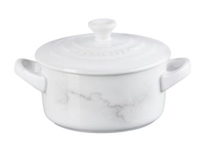 0630870326834 - LE CREUSET Mini-Cocotte WHITE MARBLE