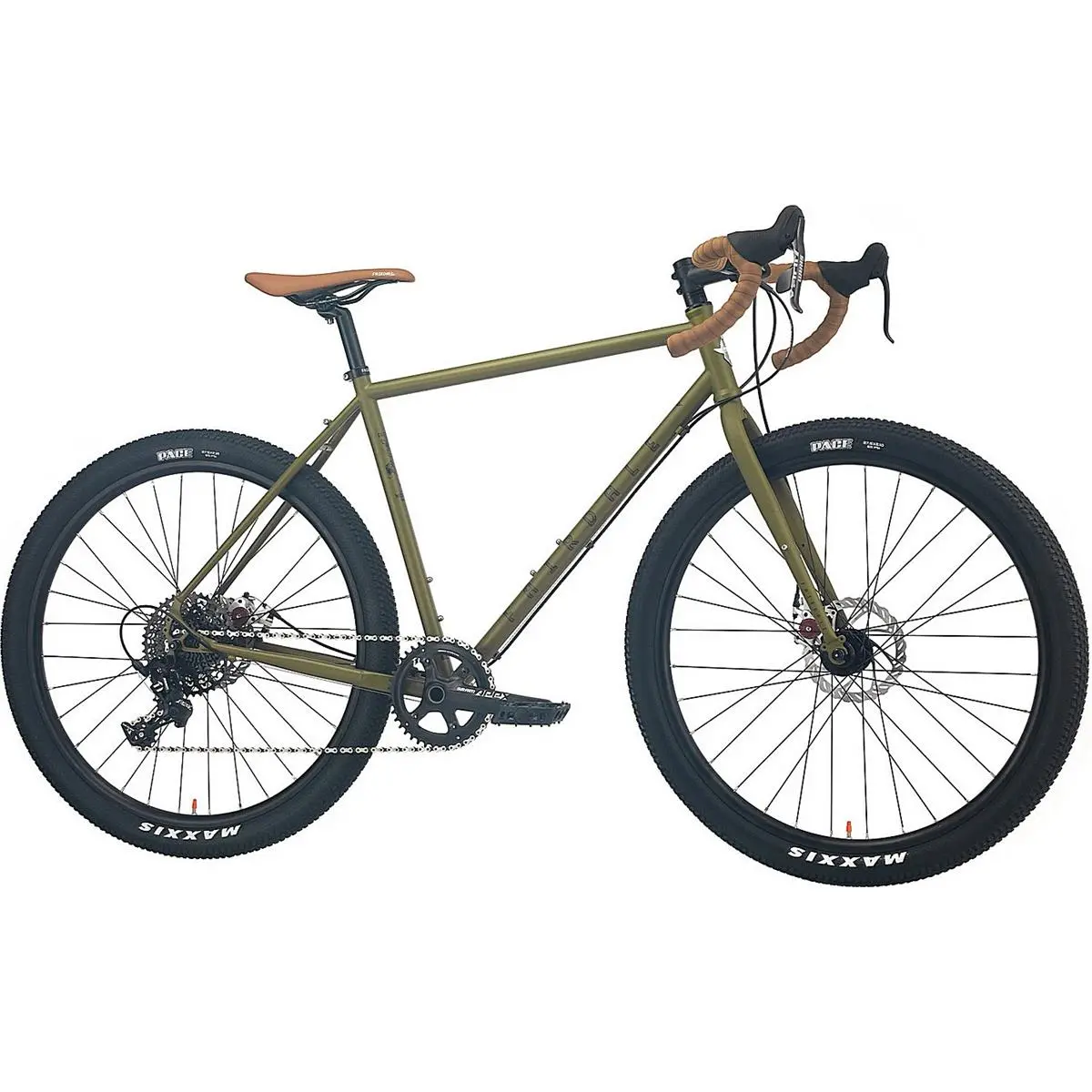 0630950929375 - Weekender Nomad Grün - Chromoly Fahrrad für Abenteuer