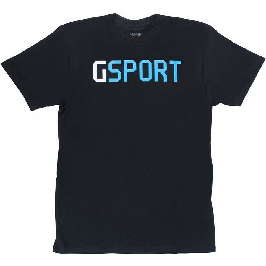 0630950933549 - Gsport T-Shirt Schwarz XXL mit Logo aus 100% Baumwolle