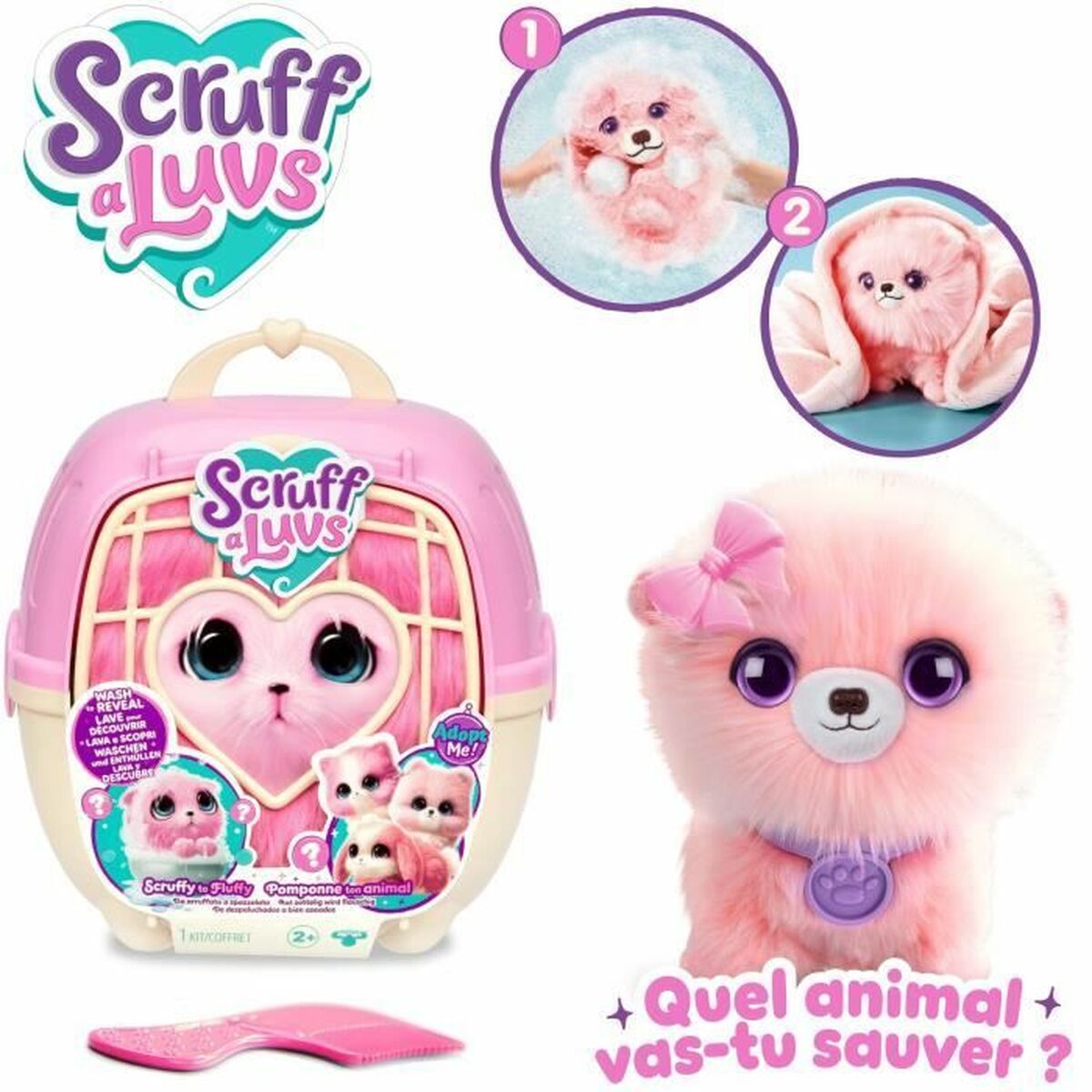 0630996303269 - ScruffaLuvs - Pet Scruffs Einzelpack Pink Kuscheltier