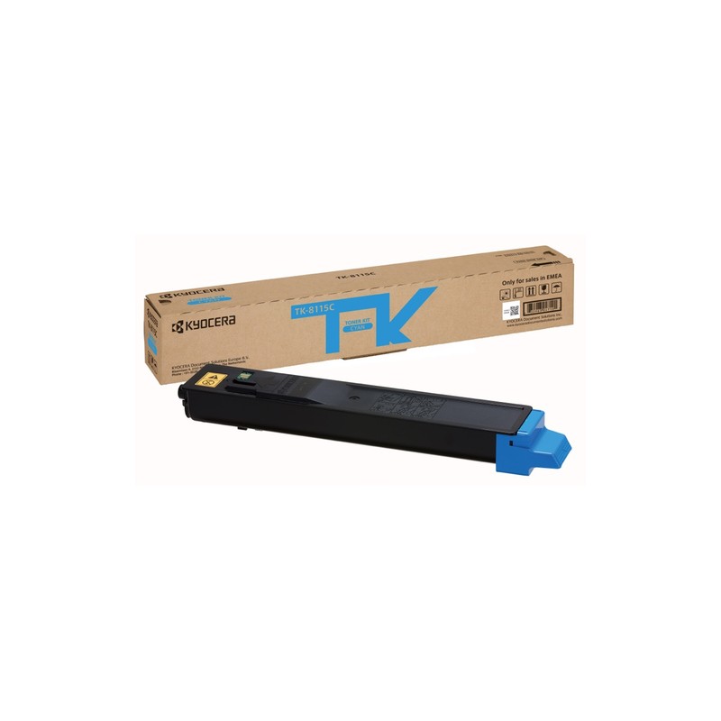 0632983047101 - TK 8115C - Cyan - Original - Tonerpatrone - für ECOSYS M8124cidn M8124cidn KL3 M8130cidn M8130cidn KL3