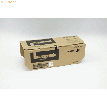 0632983052952 - TK 3160 - Schwarz - Original - Tonersatz - für ECOSYS P3045DN P3045dn KL3 P3050DN P3050DN KL3 P3055DN P3055DN KL3 P3060DN