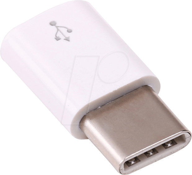 0633696492653 - RPI MUSB USBC WT - - Adapter microUSB auf USB-C weiß