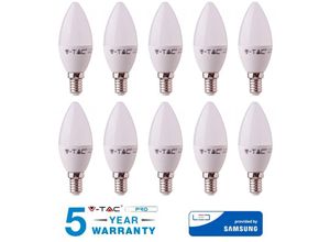 0636339775281 - Vtac - led glühbirne E14 kerze 7W 45W VT-268 warm kühl natürlich v-tac samsung 10 stück