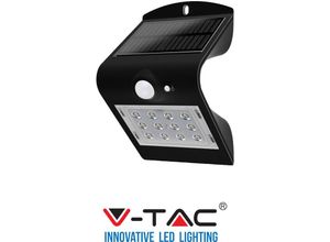 0636339778664 - V-tac - led wandlampe 15W mit solarpanel und sensor IP65 8276