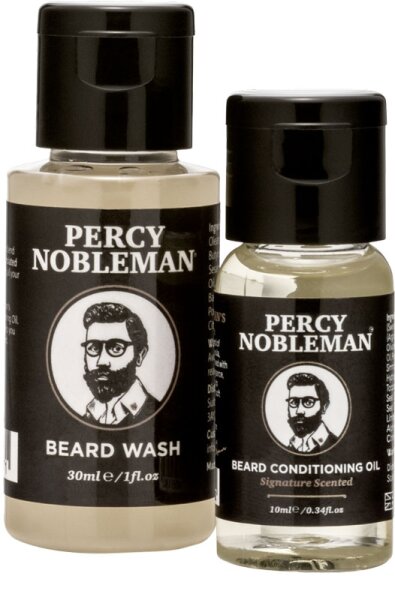 0638037455519 - Percy Nobleman Pflege Bartpflege Beard Starter Kit Beard Wash 30 ml + Signature Scented Beard Oil 10 ml 1 Stk 0638037455519 - Percy Nobleman Pflege Bartpflege Beard Starter Kit Beard Wash 30 ml + Signature Scented Beard Oil 10 ml 1 Stk