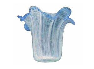 0638097627321 - Ltde - Lampenschirm aus Glas tulip Blau 11x13cm Mund 3cm