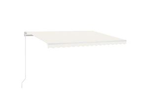 0640813486082 - DOTMALL Halbkassettenmarkise Automatisch einziehbare Markise 450 x 300 cm Creme