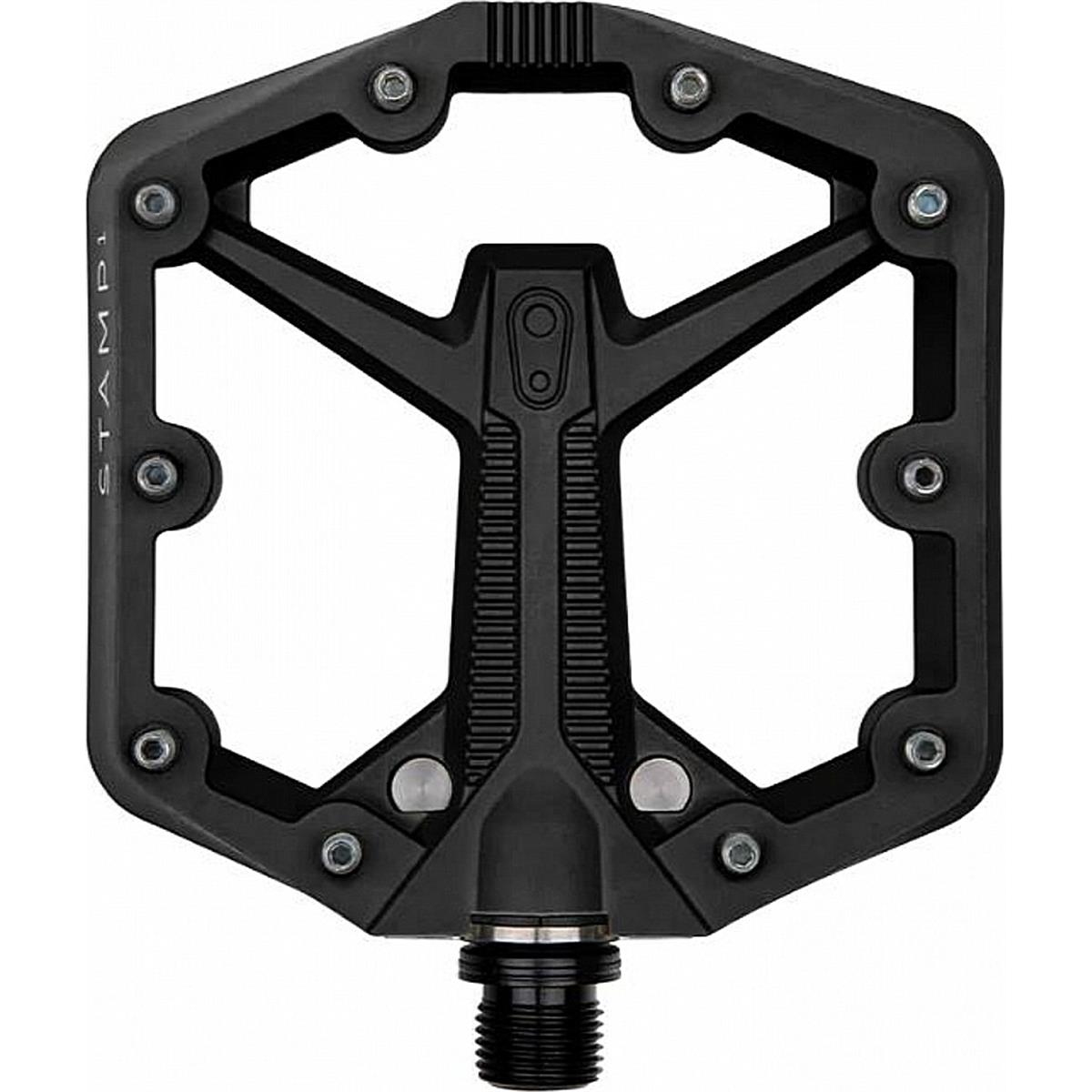 0641300168108 - Crankbrothers Stamp 1 Small Gen 2 Flat Pedale Schwarz für Freeride Enduro Trail