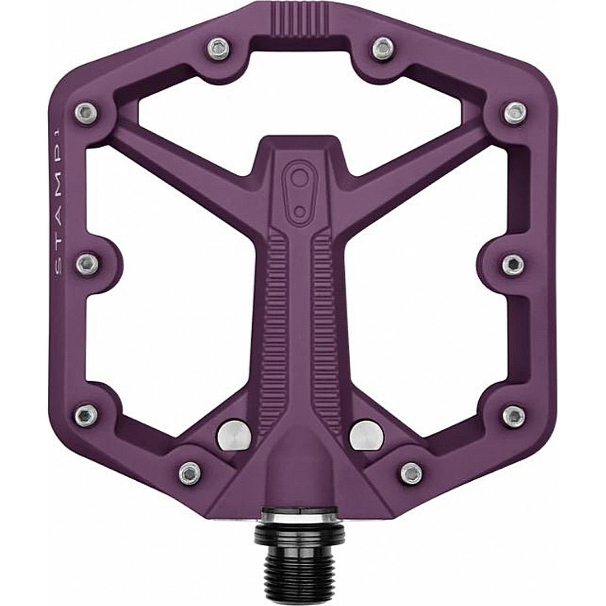 0641300168184 - Crankbrothers Stamp 1 Small Gen 2 Flat Pedale Lila für Freeride und Enduro