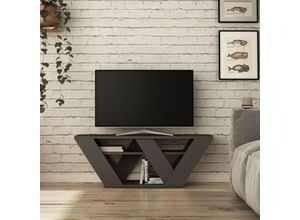 0645656383963 - Moderner TV-Ständer anthrazit 100x40 cm - Pipralla