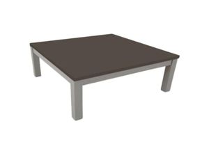 0645656385493 - Toscohome - Rechteckiger Couchtisch 90x60 cm mit grauem Gestell und schlammfarbener Platte - Tratto