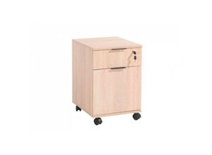 0645656387282 - Toscohome - Büro Kommode 41x61 cm Holz mit Rädern sonoma Farbe