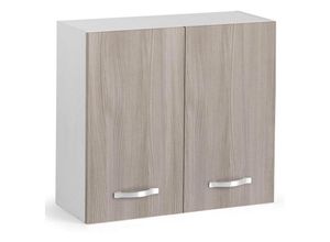 0645656388531 - Küchenoberschrank mit 2 Türen Ulme Farbe 80x72H cm