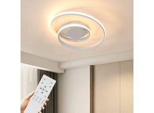 0646679219857 - Aiskdan - Moderne LED-Deckenleuchte 55W mit stufenloser Dimmung - Kaltes weißes Licht inklusive Fernbedienung - Ideal für Wohnzimmer und