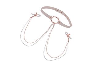0646709099633 - Peaches n CreaMe - Collar with Nipple Clamps