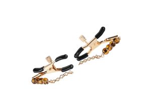 0646709521059 - Amber - Beaded Nipple Clamps